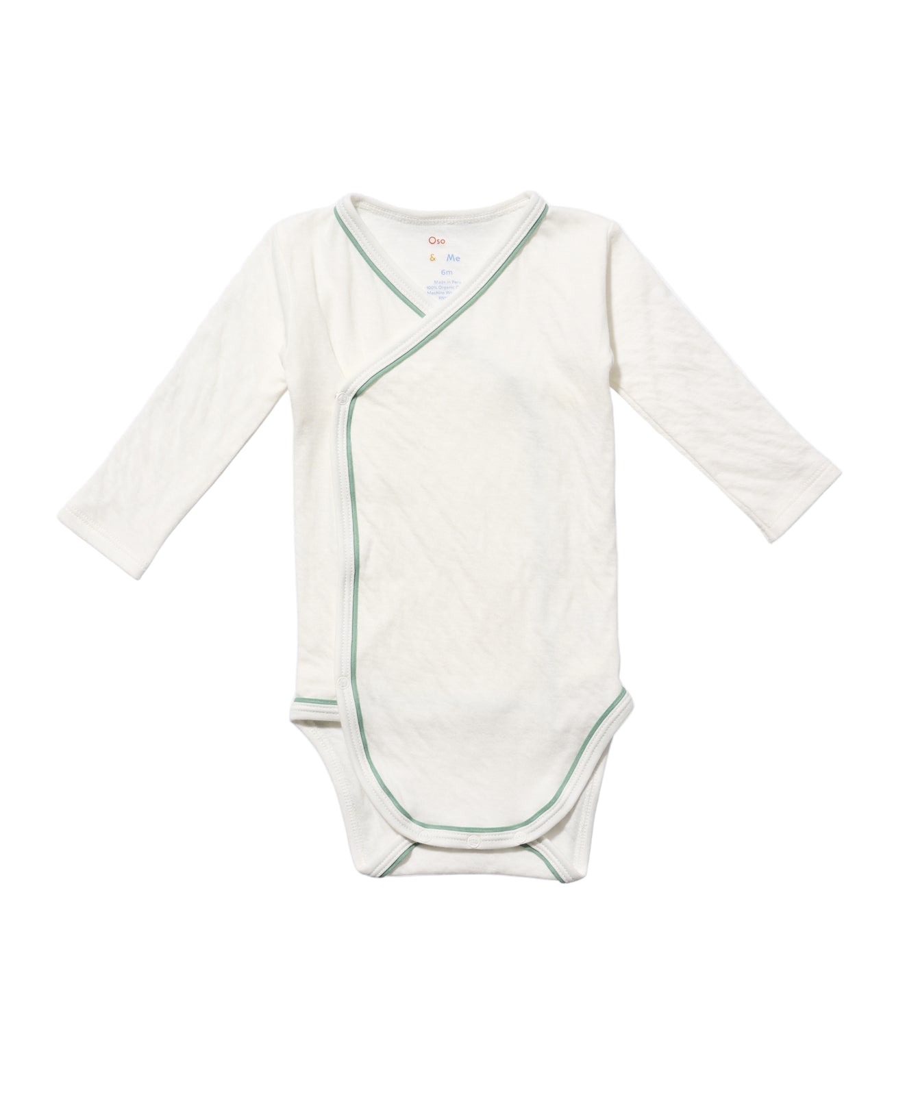 Crossbody One-Piece in Seafoam Piping