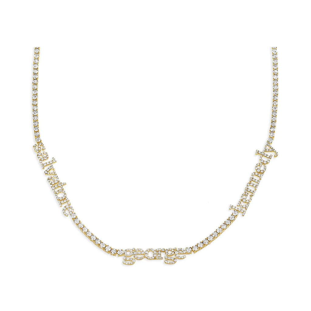 Custom Name Tennis Necklace
