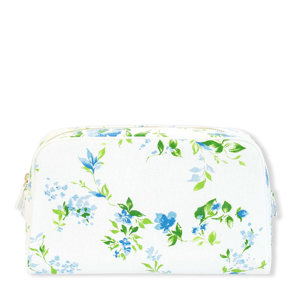 D. Porthault pour AERIN Large Beauty Bag in Fleurs du Vent