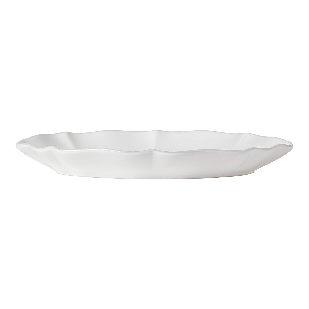 Rosa Collection Oval Platter 12" in White