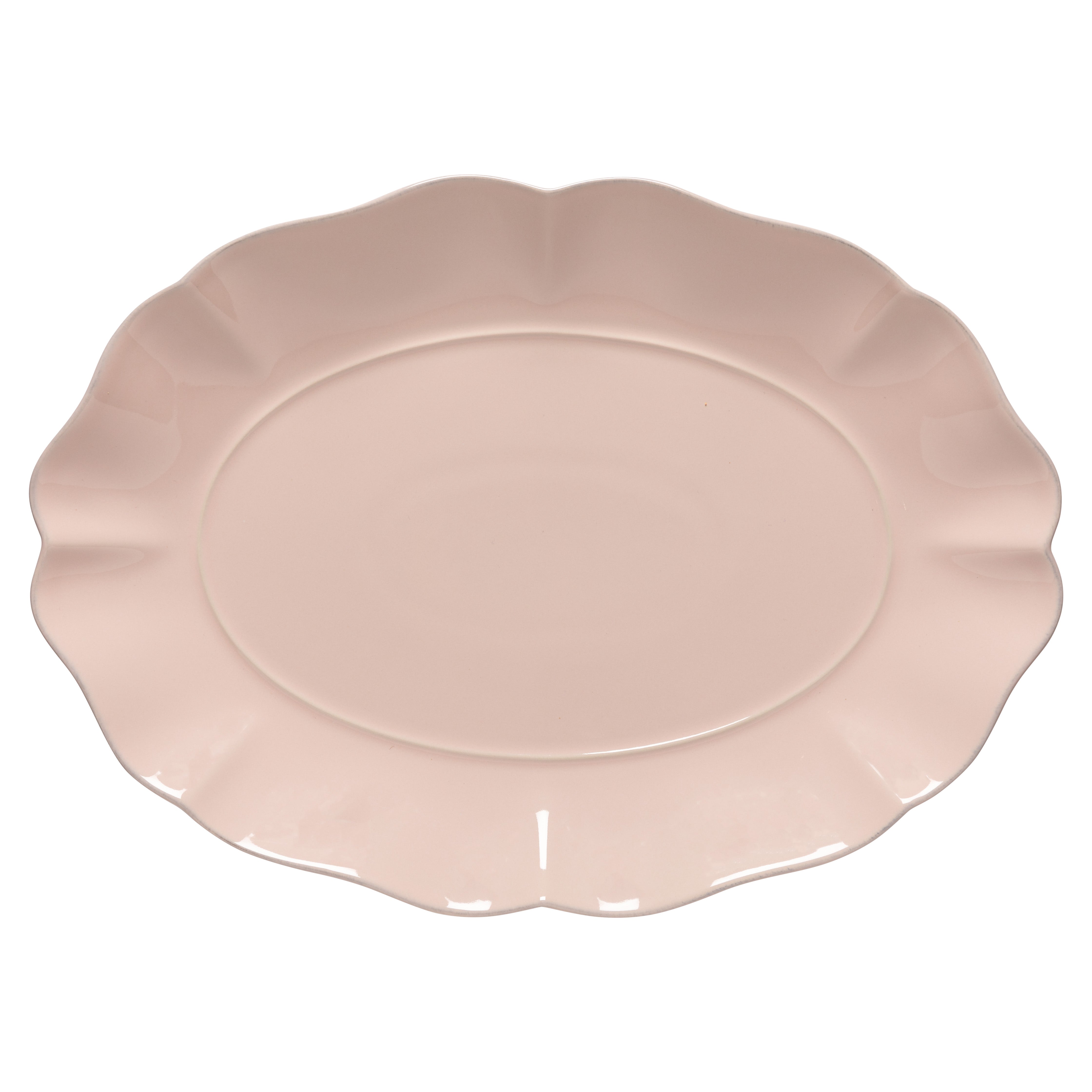 Rosa Collection Oval Platter 16" in Rosé