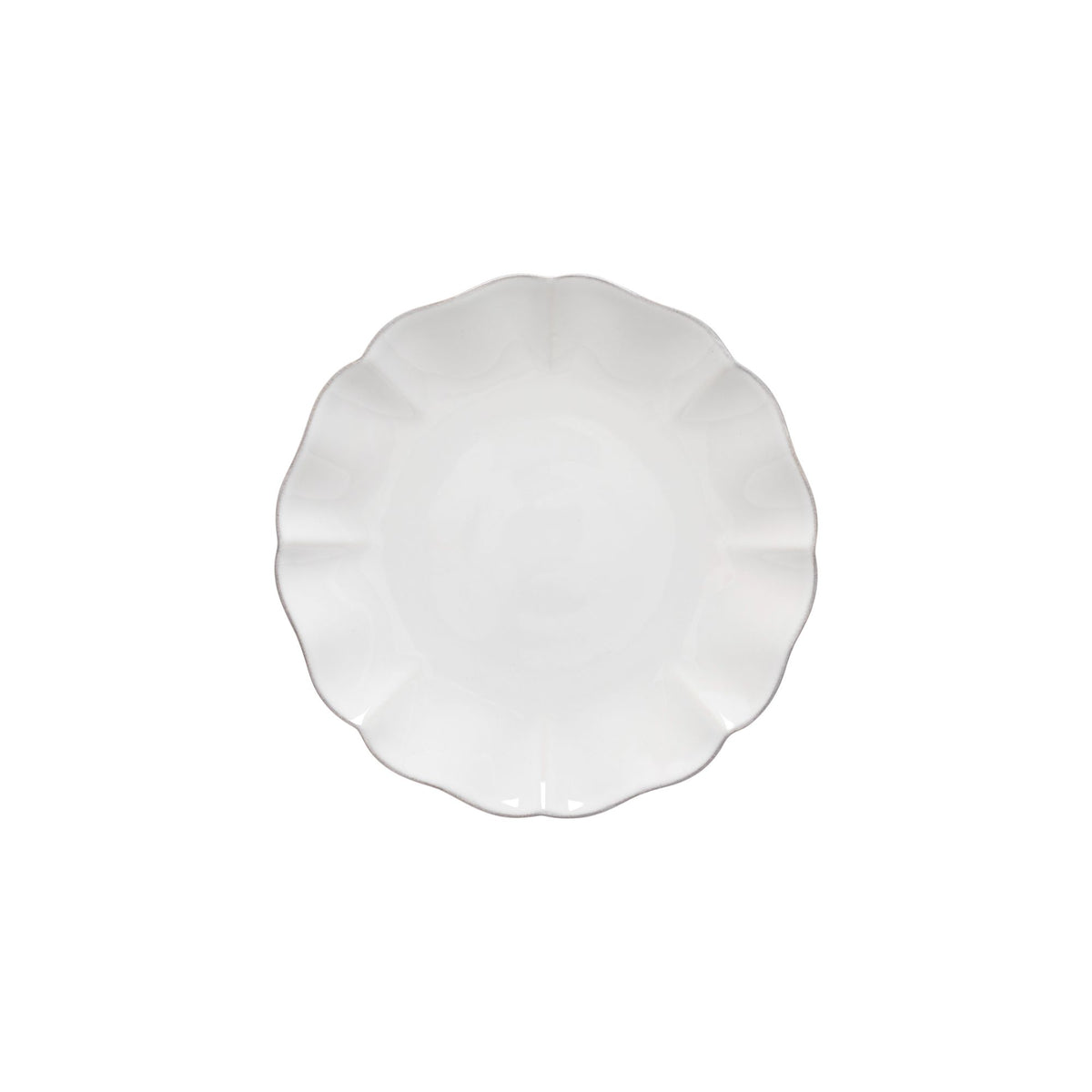Rosa Collection Salad Plates in White, Set of 6