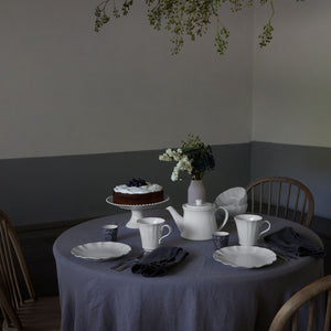 Rosa Collection Salad Plates in White, Set of 6