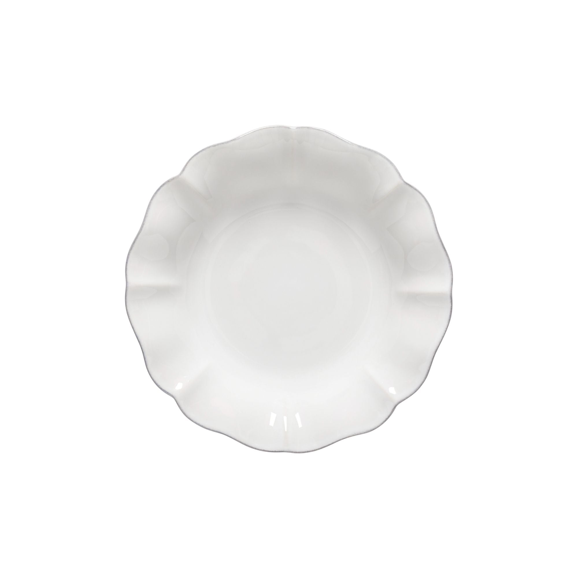 Rosa Collection Pasta Plates in White, Set of 6