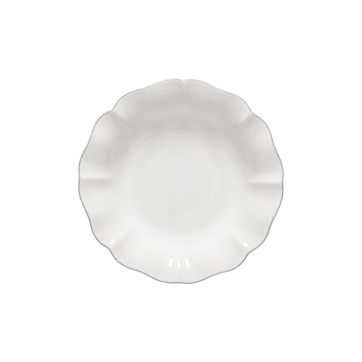 Rosa Collection Pasta Plates in White, Set of 6