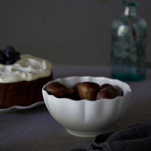 Rosa Collection Cereal Bowls in White, Set of 6