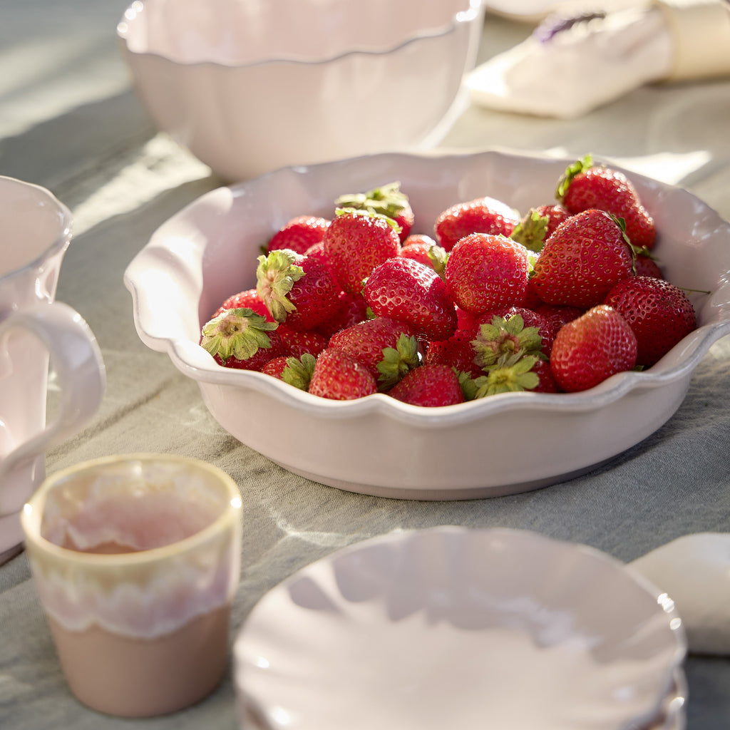 Rosa Collection Serving Bowl 12" in Rosé