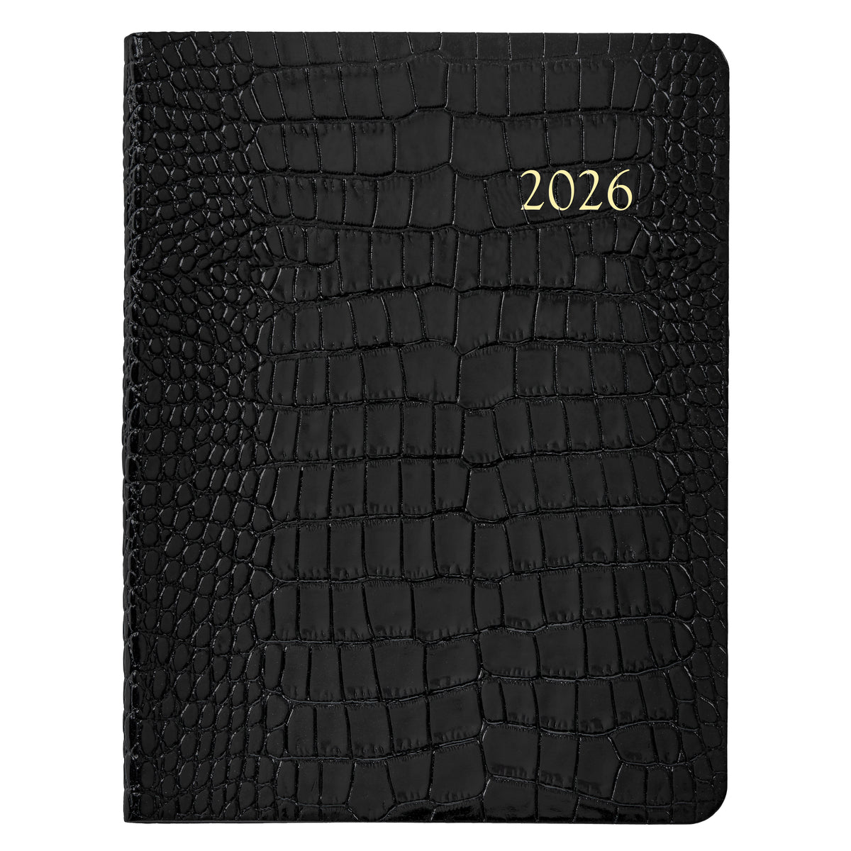 2026 Embossed Crocodile Leather Desk Diary