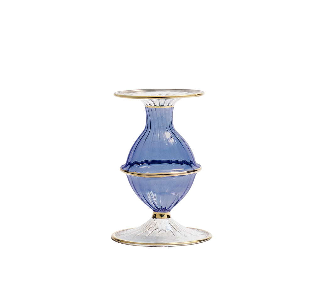 Blossom Candle Holder in Blue
