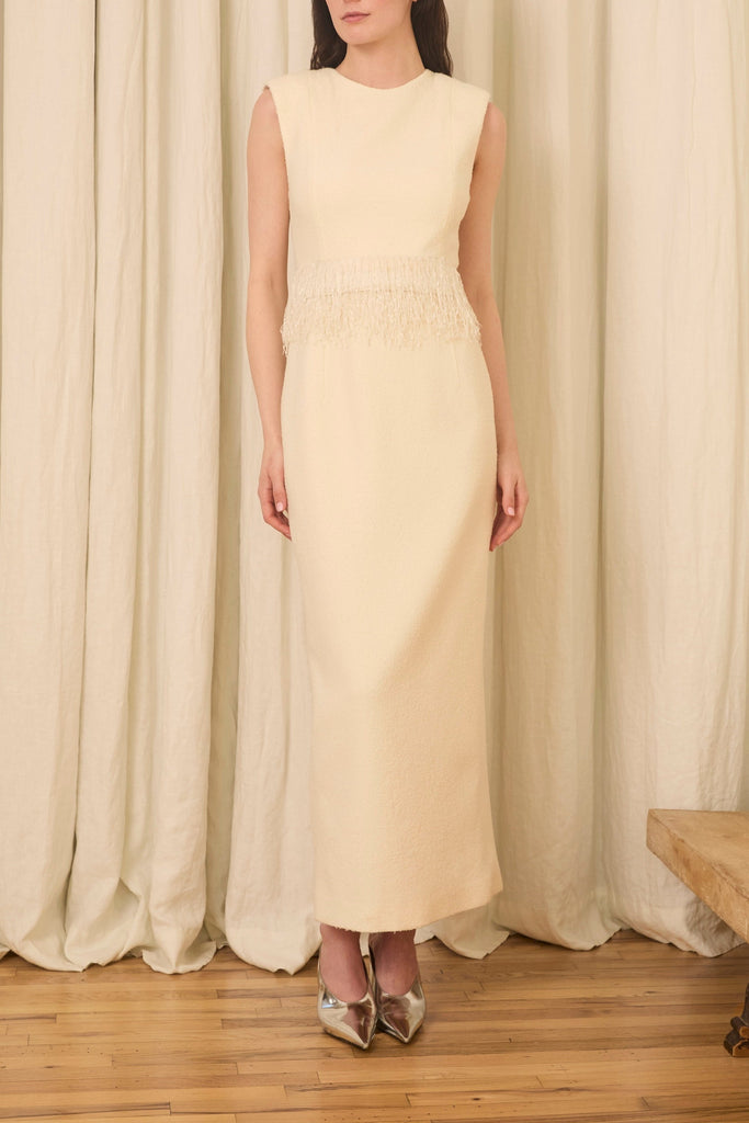 Dolores Midi Dress in Bouclé