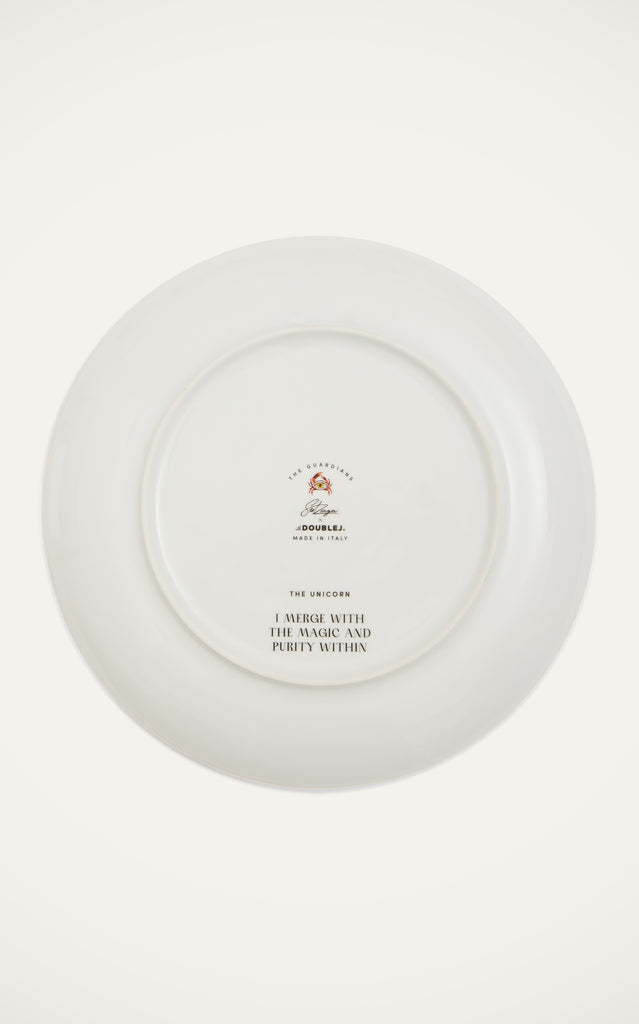 Decorative Plate in The Unicorn Light Green