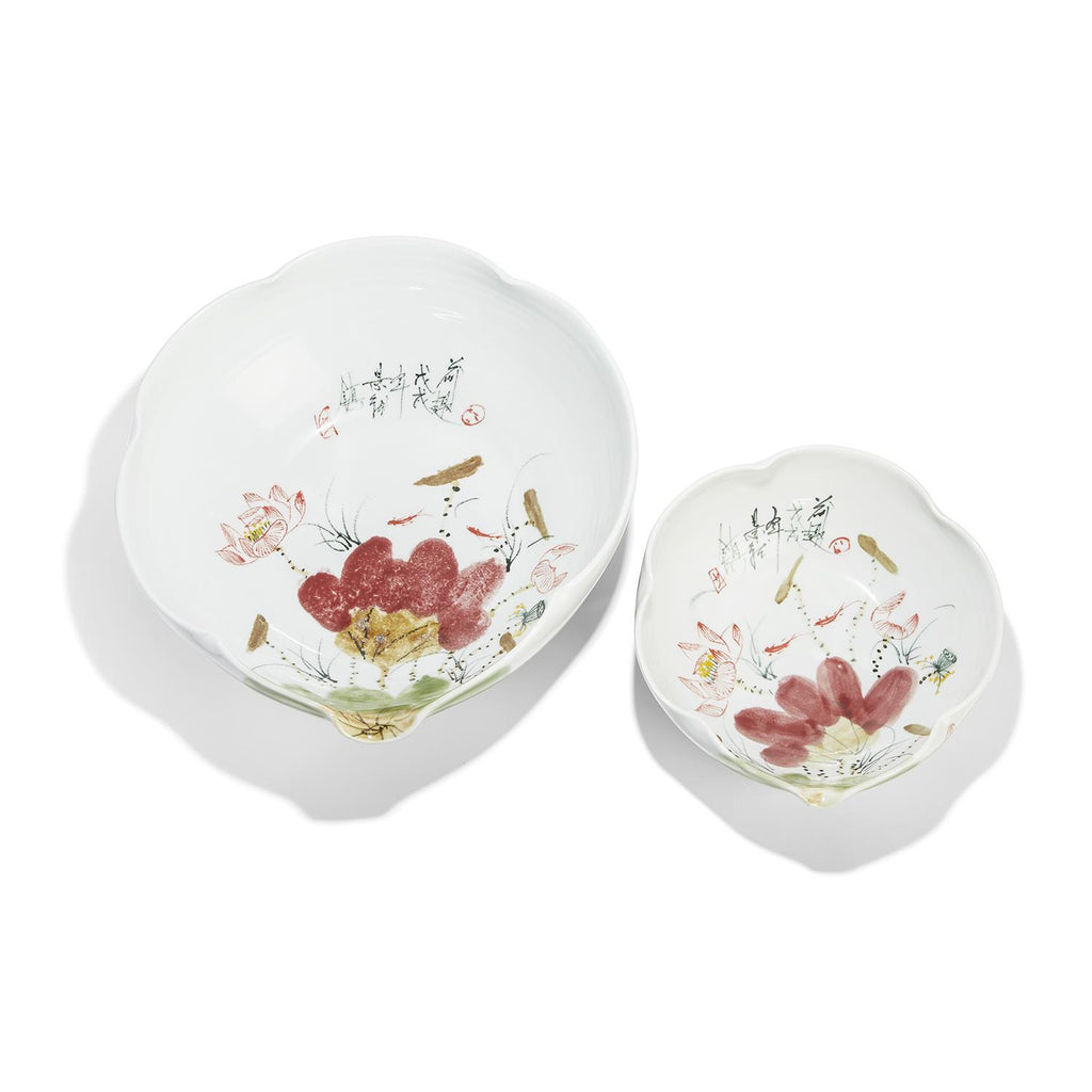 Japanese Blossoms Bowls, Set of 2