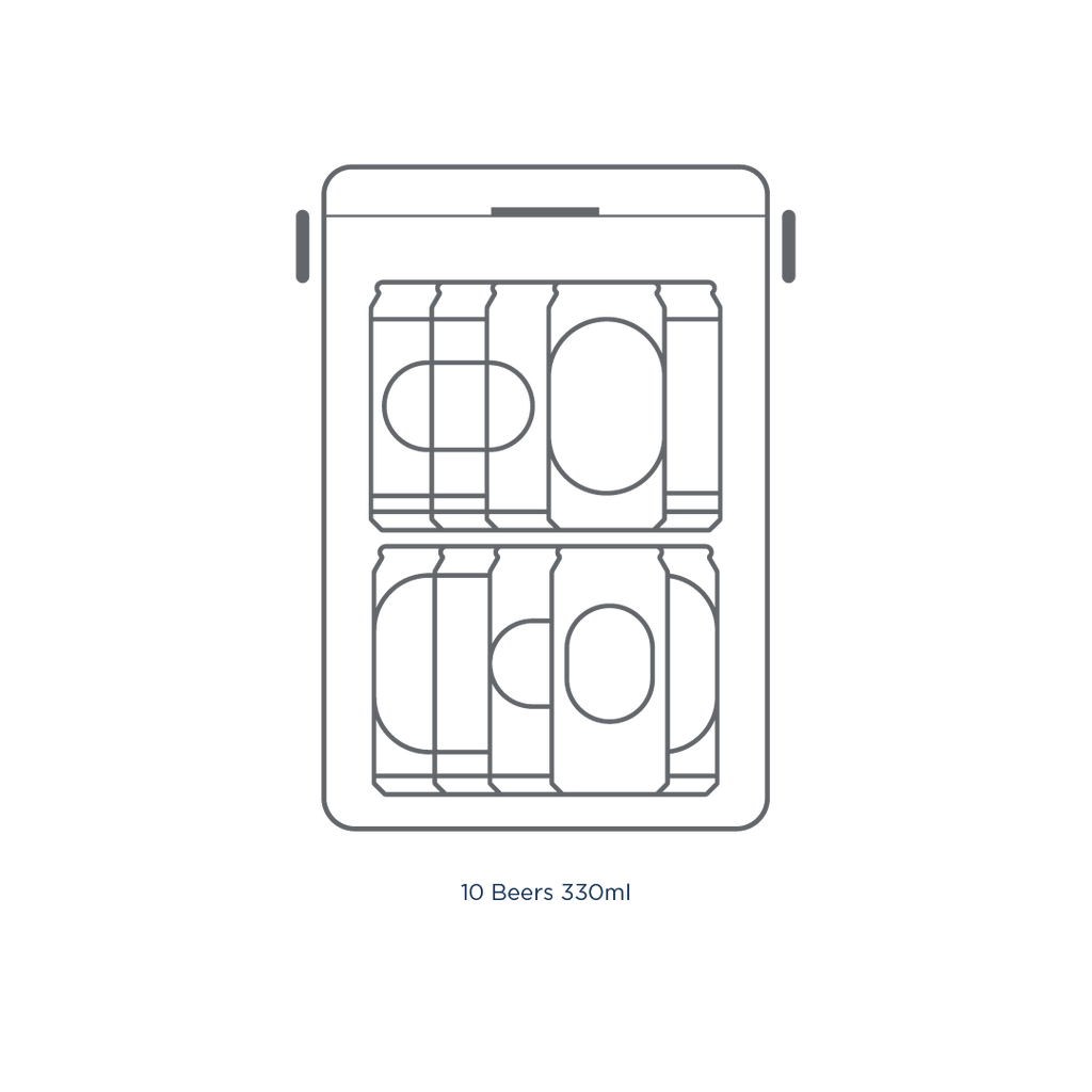Drinks Box in Oyster Grey
