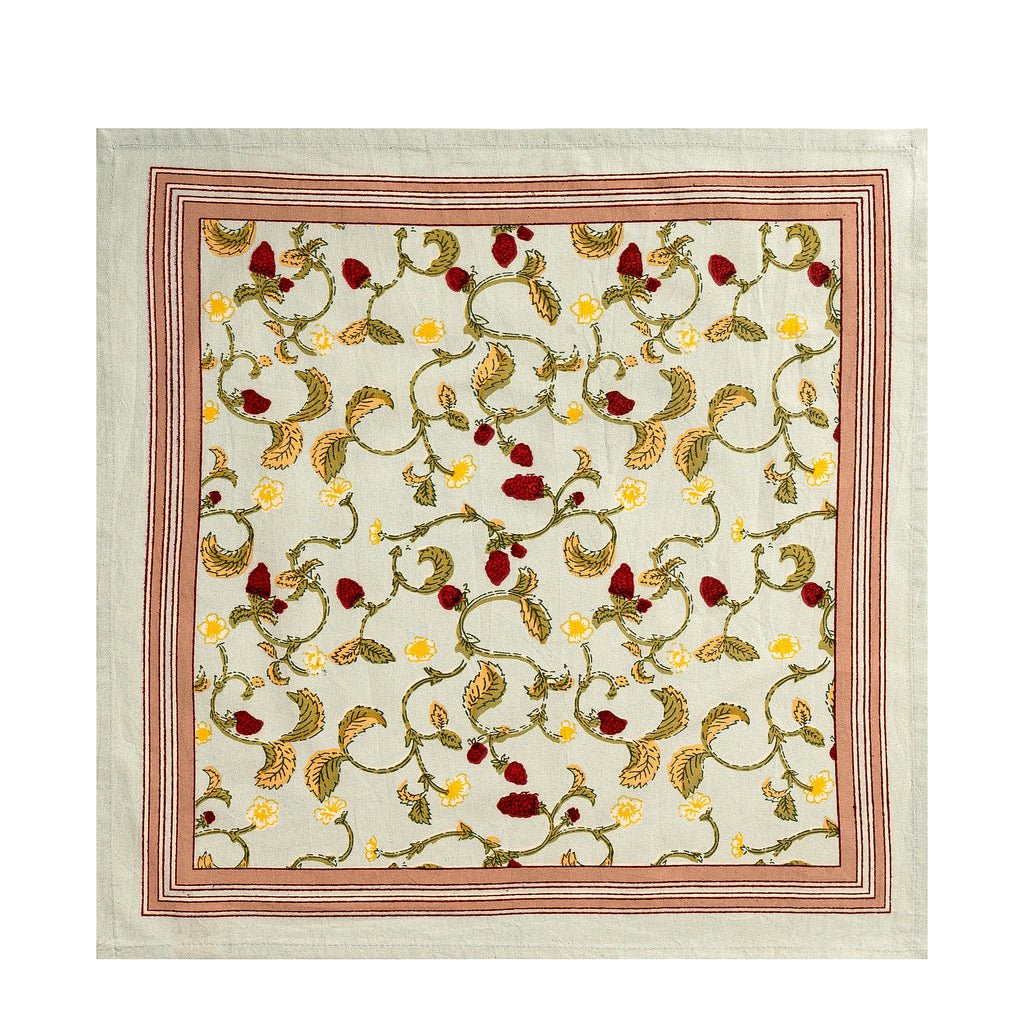 Fraises des Bois Napkins, Set of 6