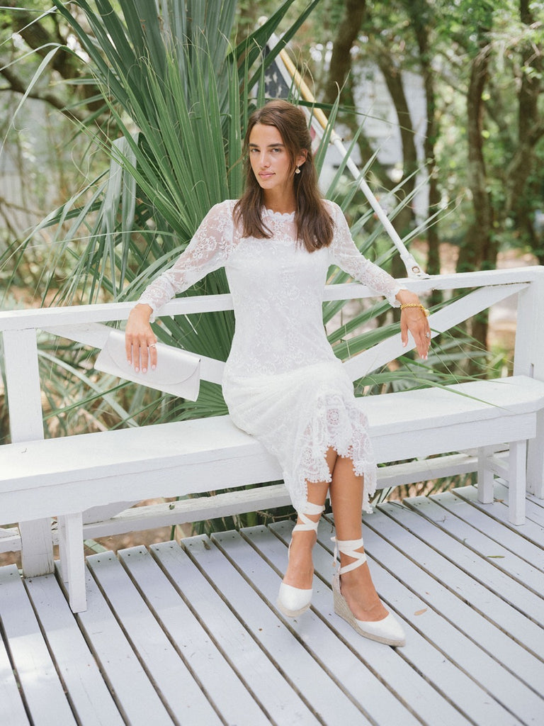 Lumiere Midi Dress in White