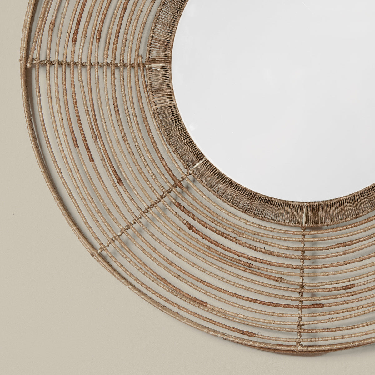 beehive round mirror detail