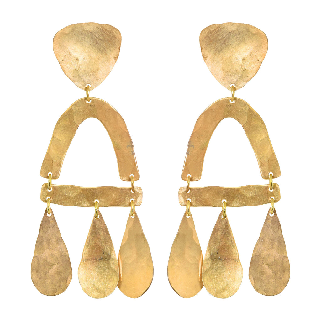 Brass Castara Earrings