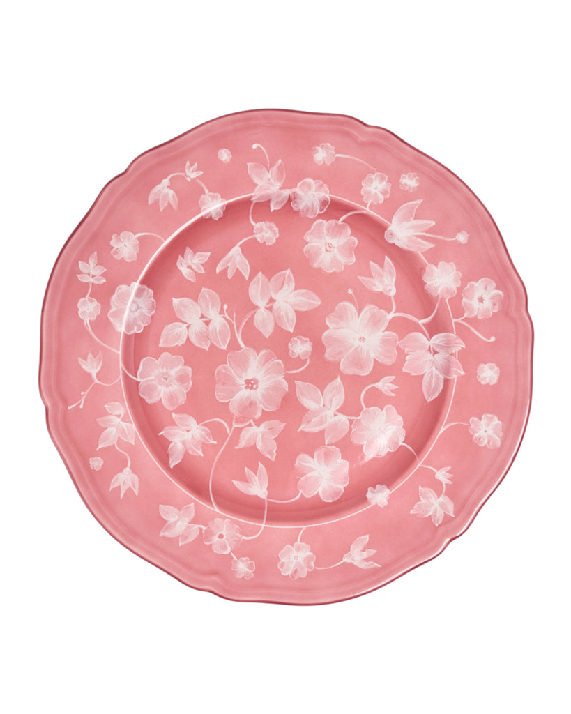 Ginori x Cabana Floral Charge Plate in Pink