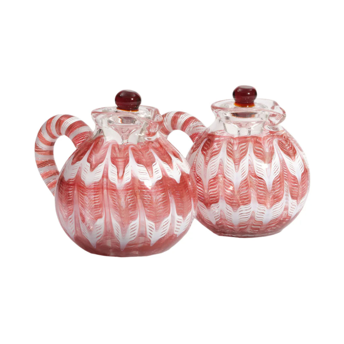 D'Ascoli Shaya Oil and Vinegar Set, Ruby, Set of 2