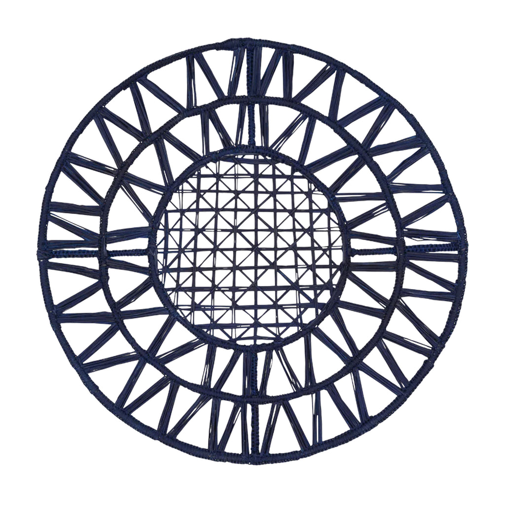 David Hicks Woven Placemat in Blue