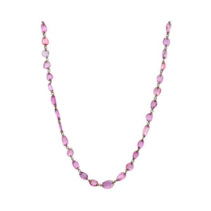 Desert Blooms Mariposa Pink Sapphire Long Necklace