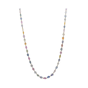 Desert Blooms Wildflower Multi-Colored Sapphire Long Necklace
