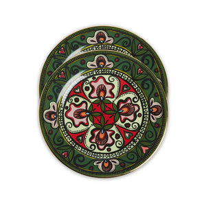 Dessert Plates in Abundance Dark Green, Set of 2