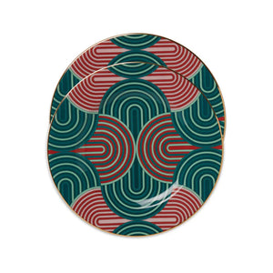 Dessert Plates in Slinky Green, Set of 2