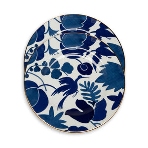 Dinner Plates in Wildbird Blue, Set of 2