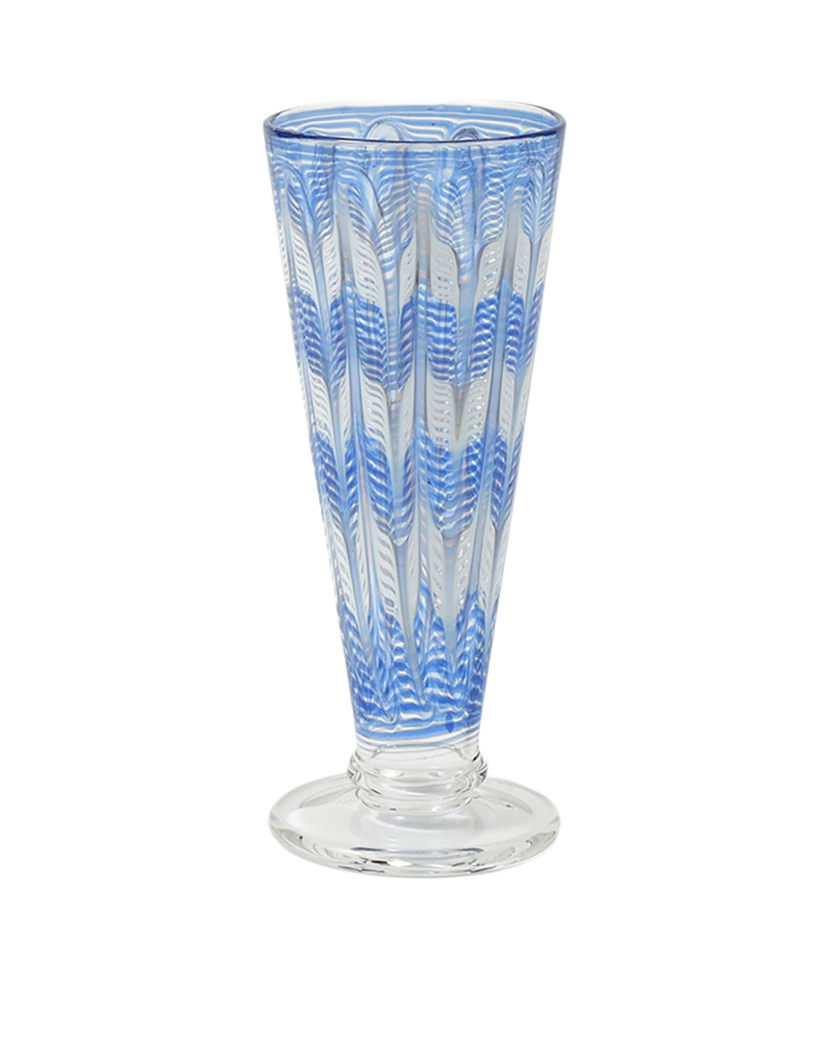 D’Ascoli Donatello Flute Glasses in Sapphire, Set of 6