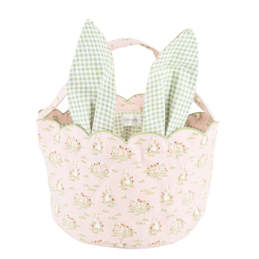 Easter Basket in Bunny Toile