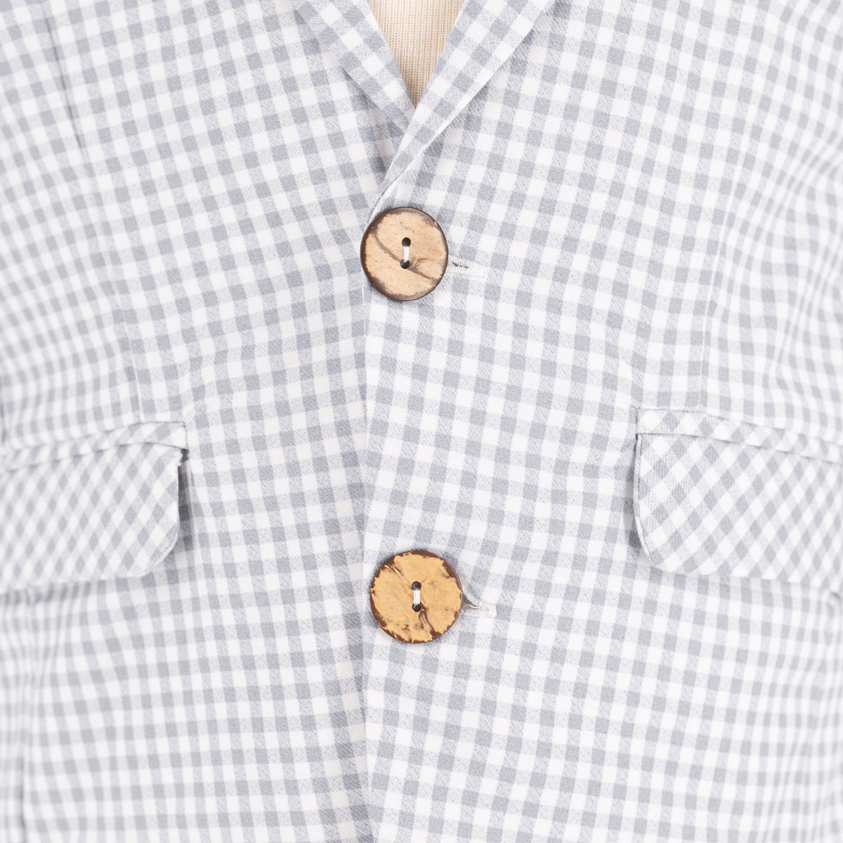 Hayden Boy Blazer in Grey Gingham