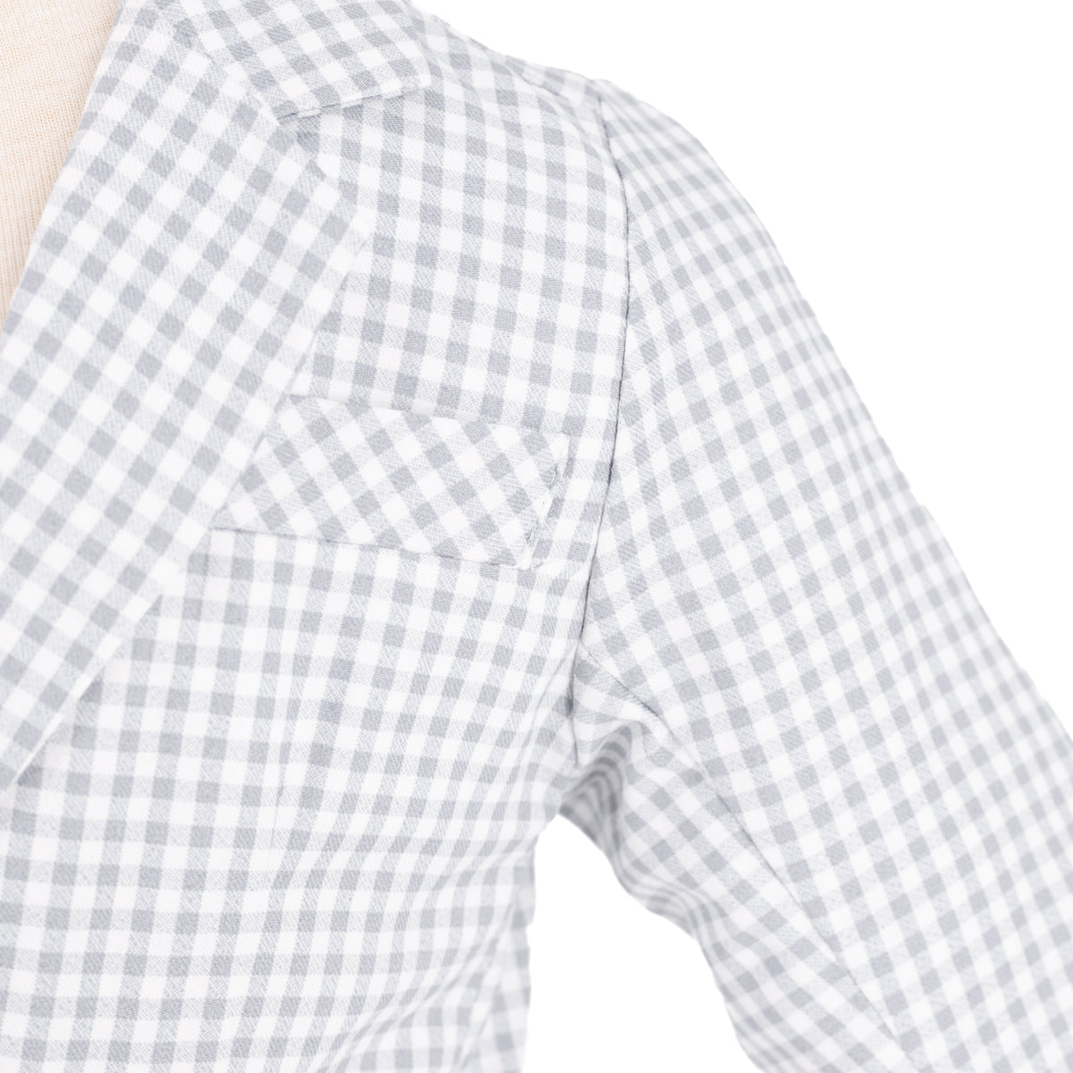 Hayden Boy Blazer in Grey Gingham