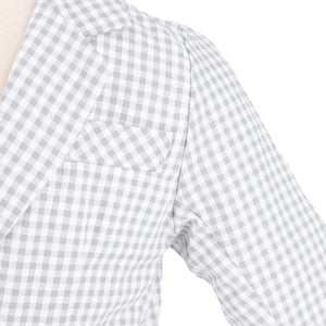 Hayden Boy Blazer in Grey Gingham