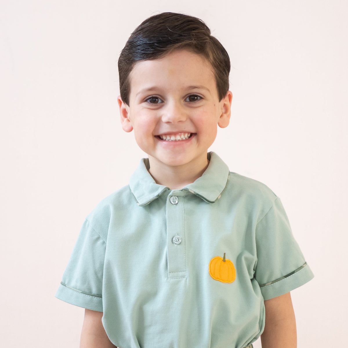 Jackson Boy Polo Set in Green Plaid