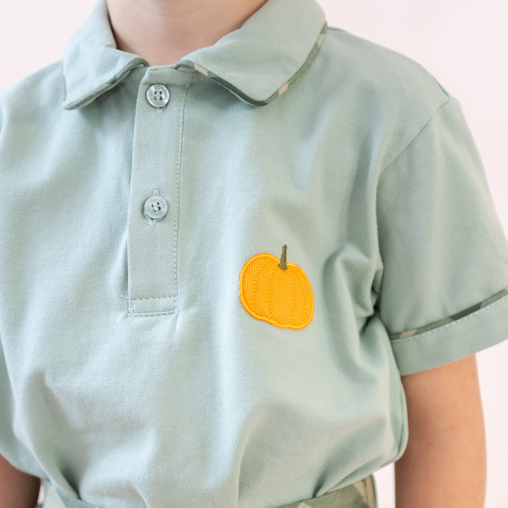 Jackson Boy Polo Set in Green Plaid