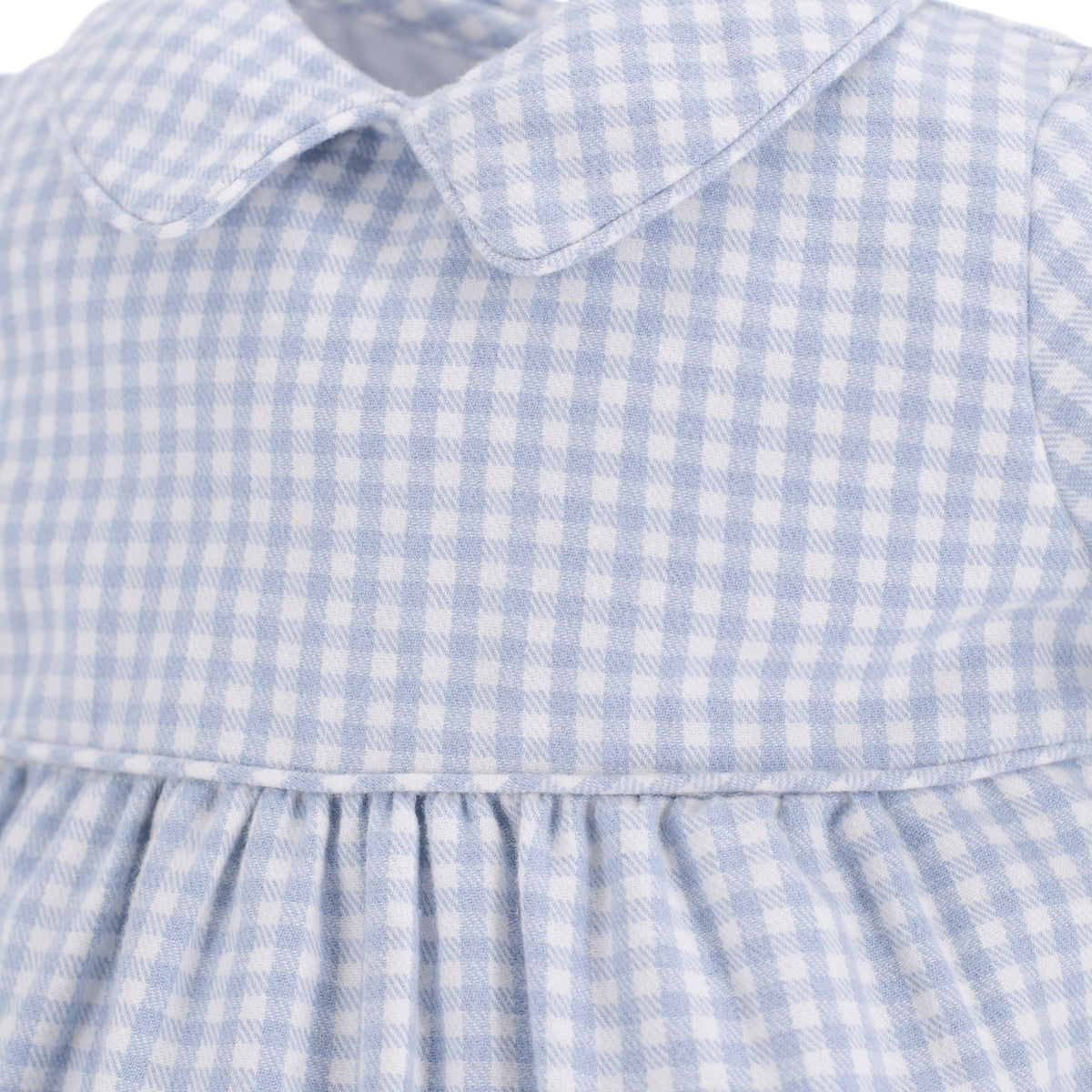 Lucas Boy Bubble in Blue Gingham