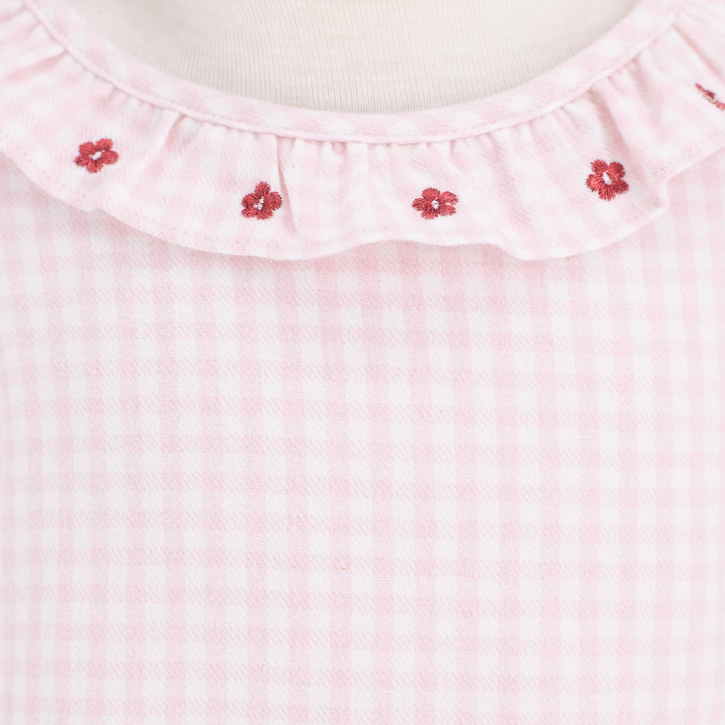 Laurel Girl Shirt in Pink Gingham