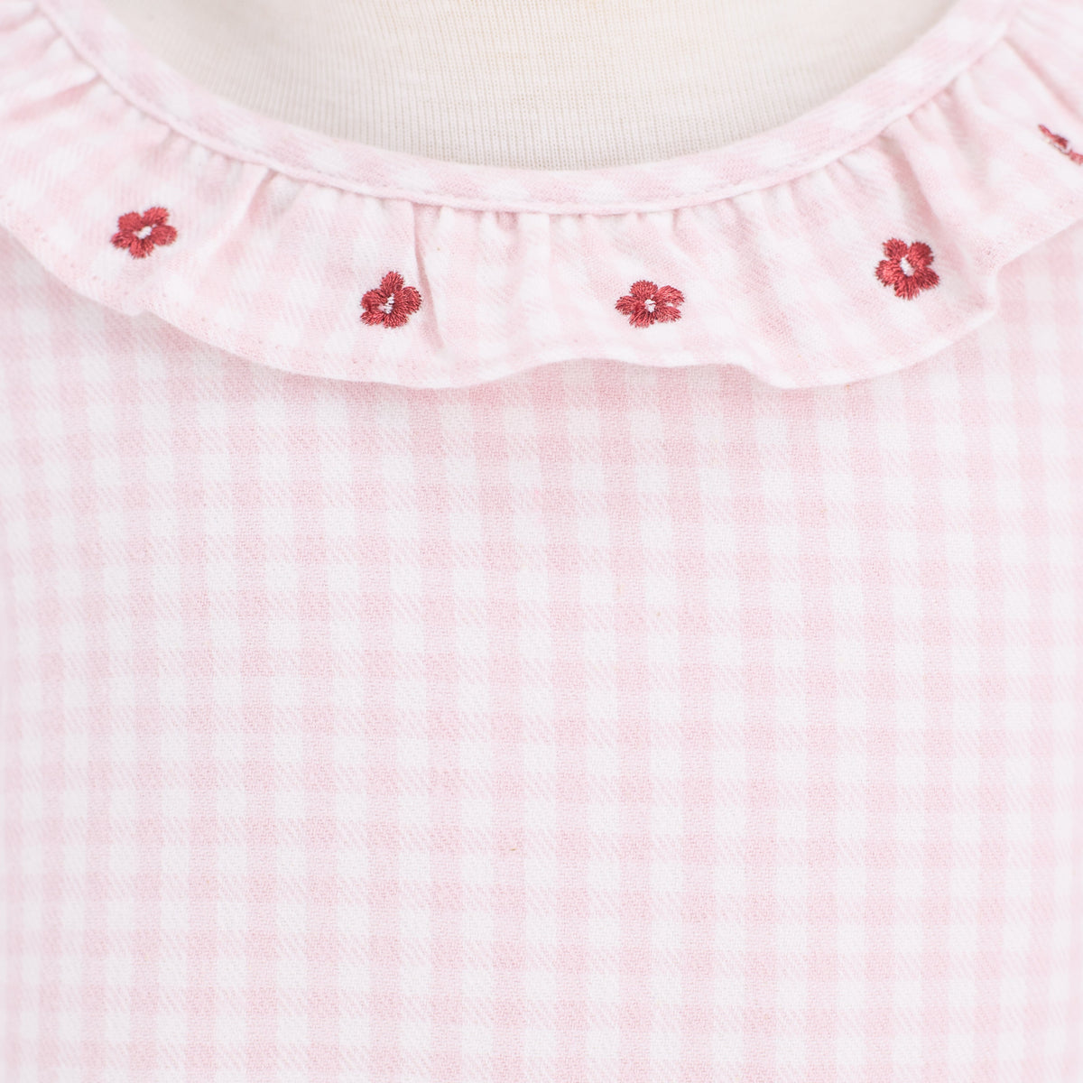 Laurel Girl Shirt in Pink Gingham