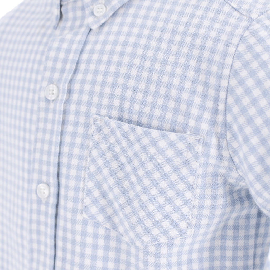 Walker Boy Button Down in Blue Gingham