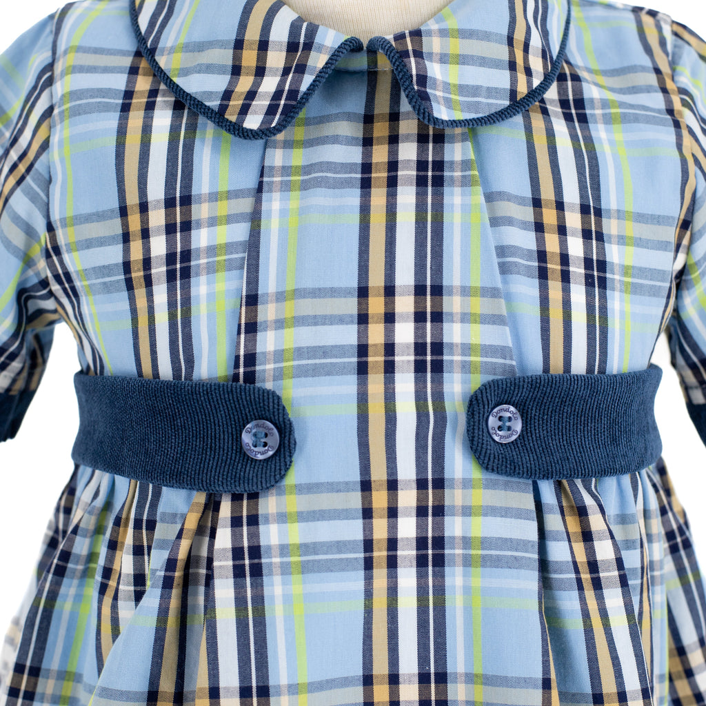 Simon Boy Bubble in Blue Plaid