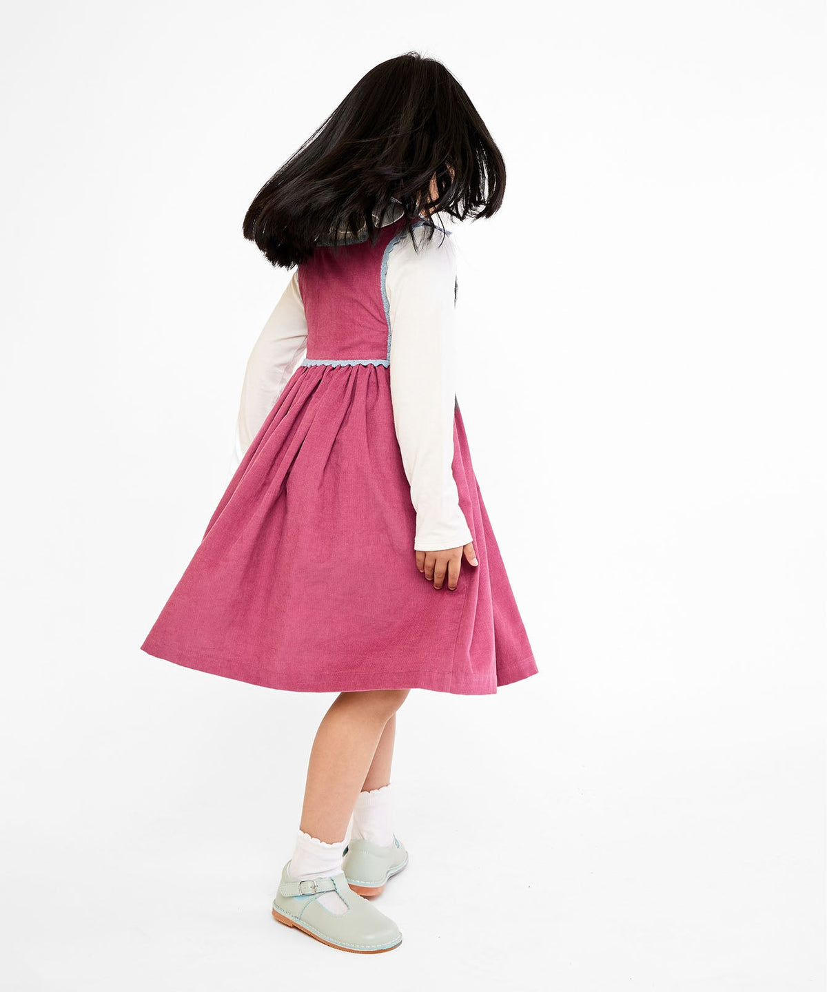 Dorothy Dress in Boysenberry Corduroy