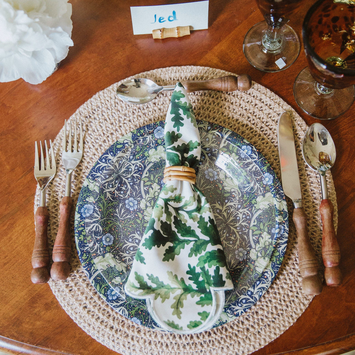 Bamboo Napkin Ring (4) Bamboo Chefanie