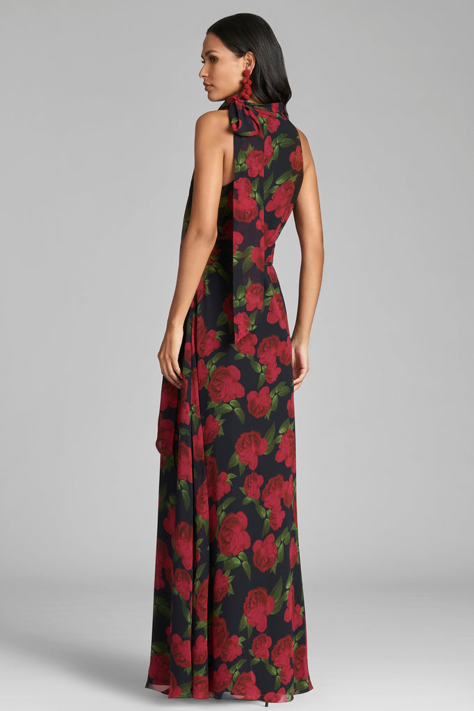 Kayla Gown in Ruby Tea Roses