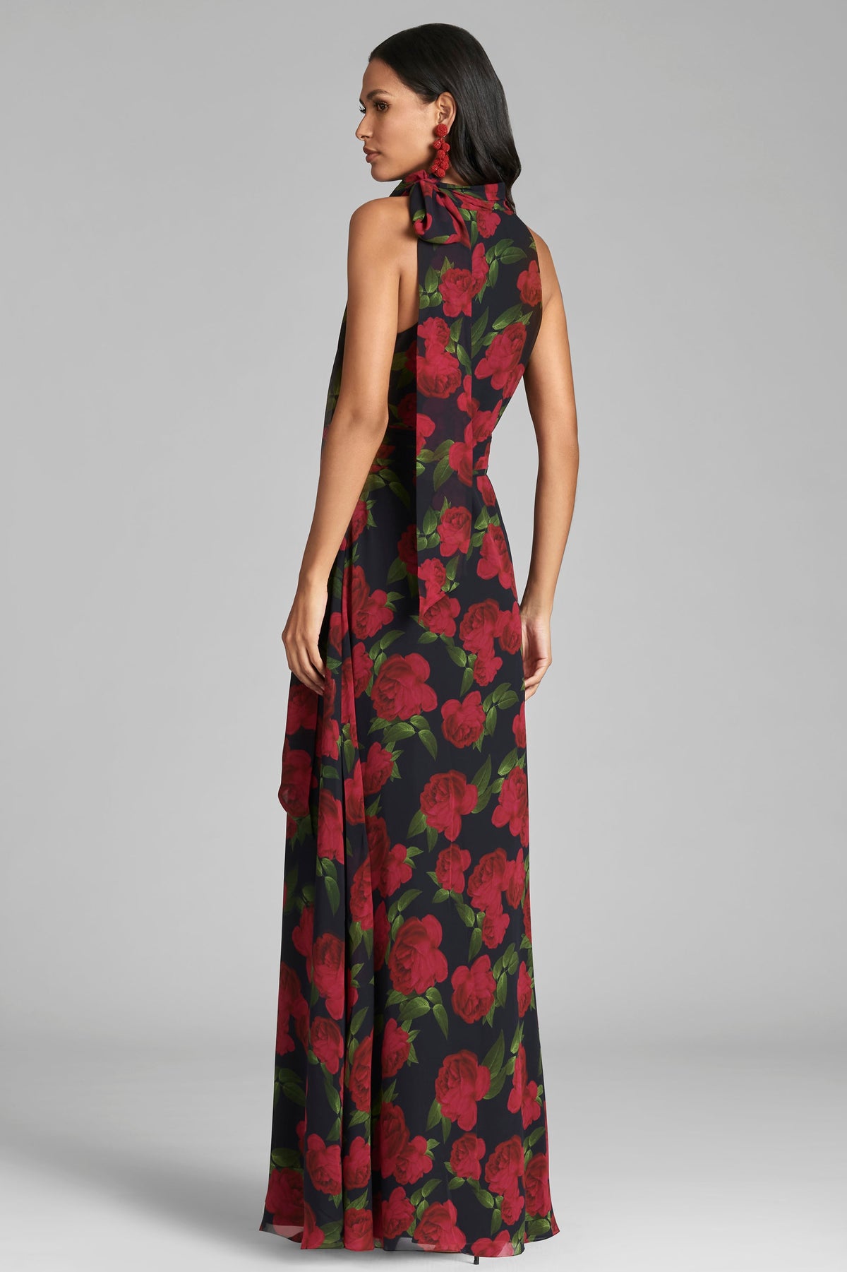 Kayla Gown in Ruby Tea Roses