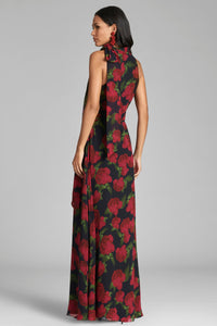 Kayla Gown in Ruby Tea Roses