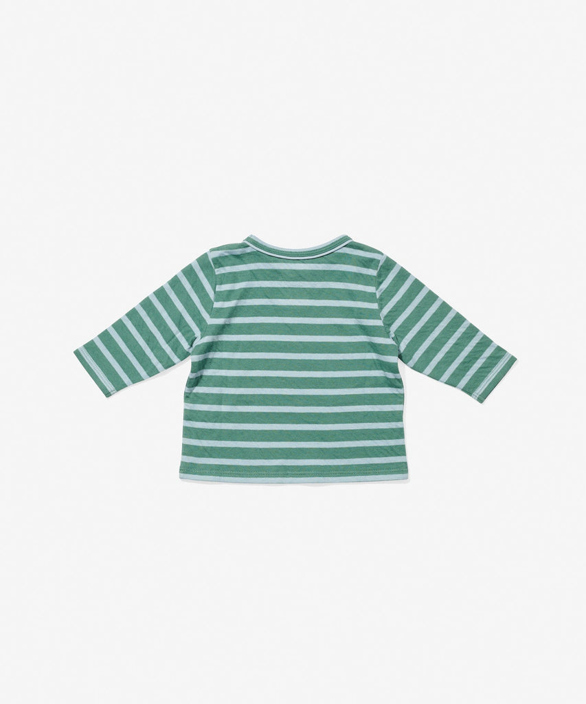 Edward Baby T-Shirt in Forest Stripe