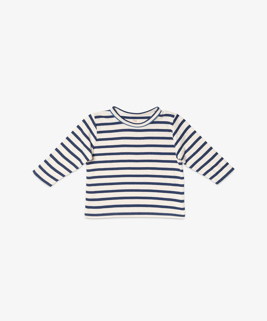 Edward Baby T-Shirt in Navy Stripe