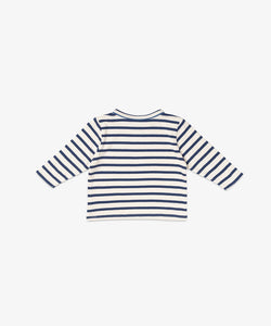 Edward Baby T-Shirt in Navy Stripe