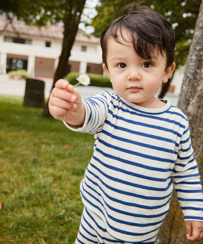 Edward Baby T-Shirt in Navy Stripe